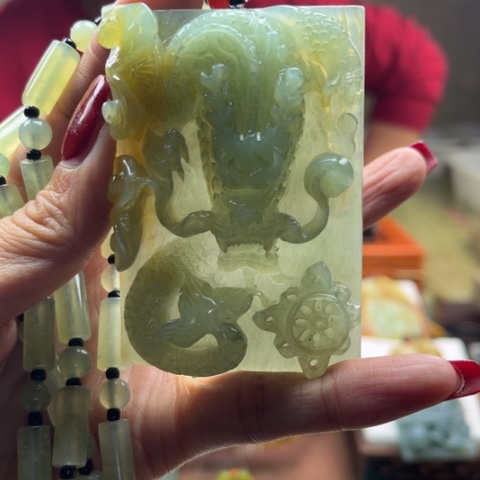 岫玉挂件未镶嵌挂件