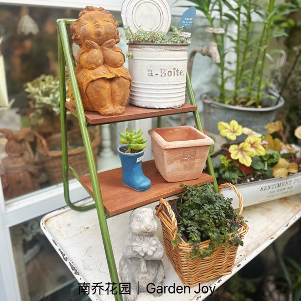铁艺复古做旧爬藤架植物攀爬架室内阳台花盆固定花架