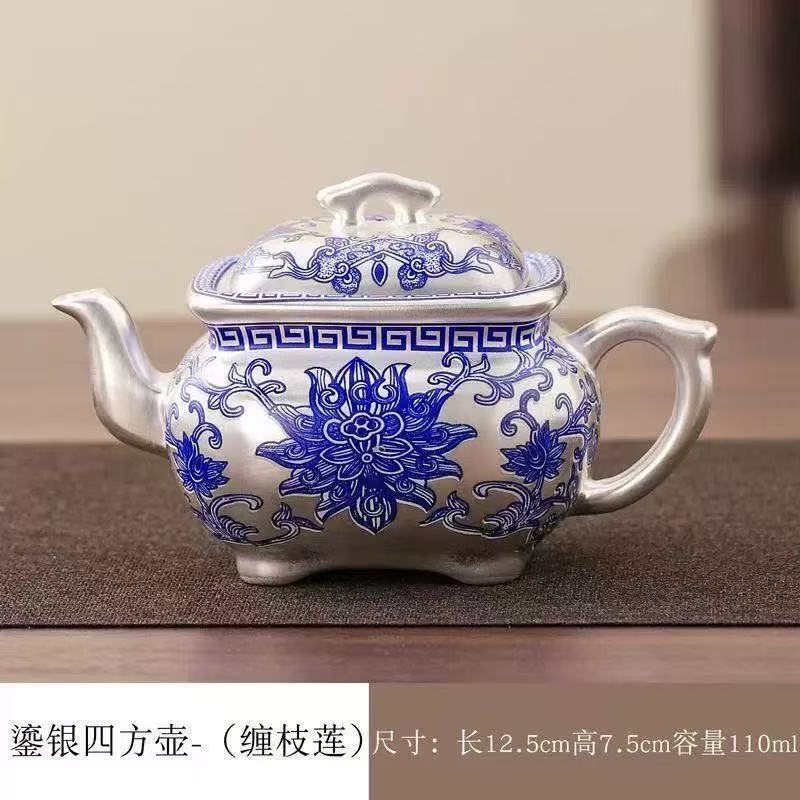 【闪购链接】F785-鎏银缠枝莲壶