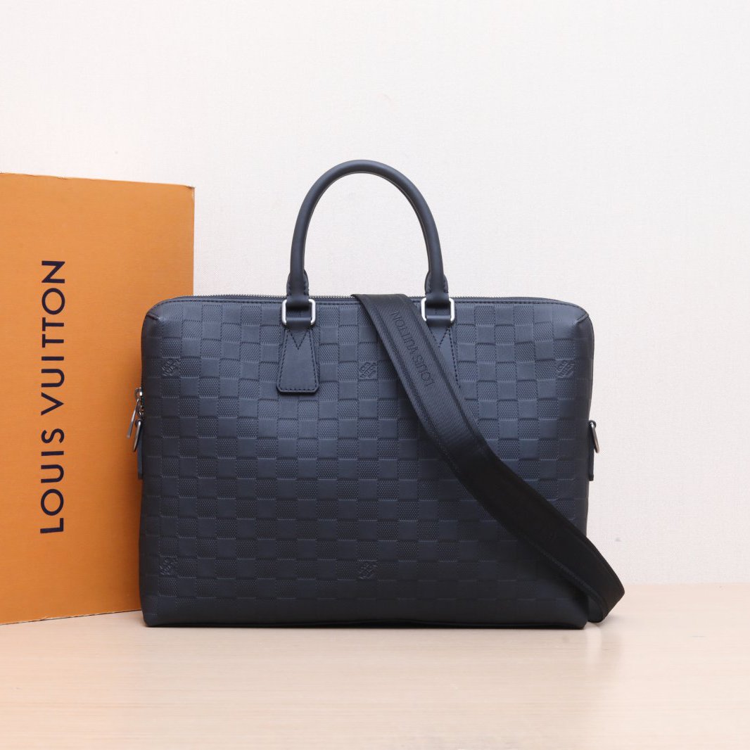 95新 LouisVuitton/路易威登  黑棋格棋盘格 斜挎包 P215051717