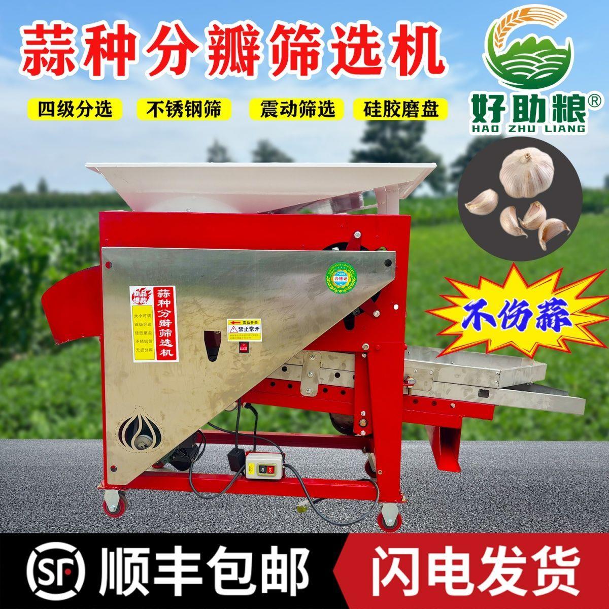 大蒜分瓣筛选一体机农用自动蒜种震动筛选家用算种掰算筛蒜机