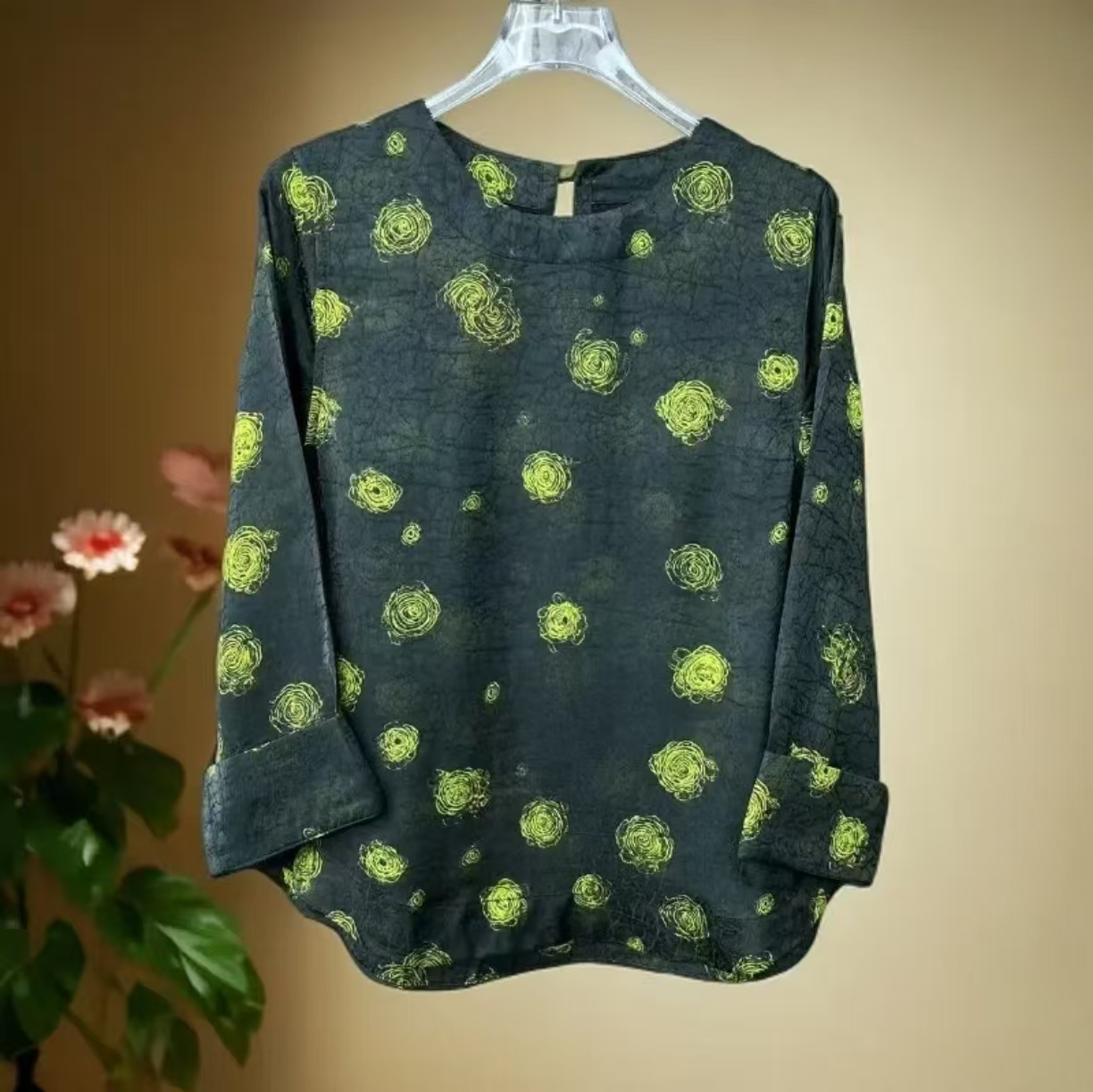 花影 新中式文艺夏季重工上衣