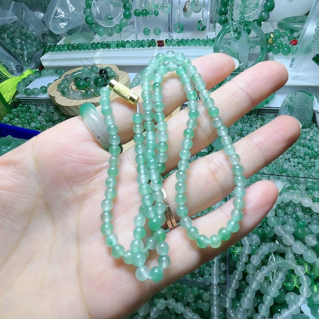 石英质玉手串未镶嵌苏*卡4珠子一份60颗