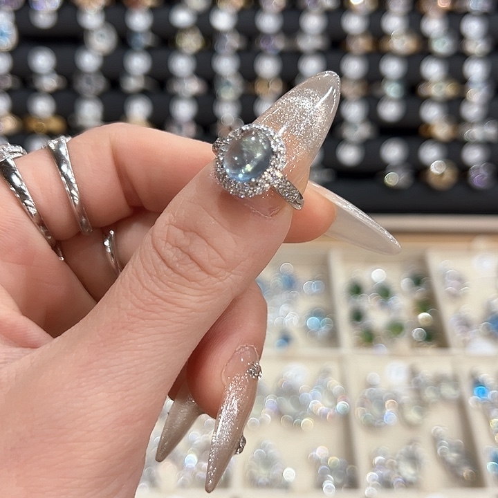 蛇纹石玉饰品银S925镶嵌鱼**ต