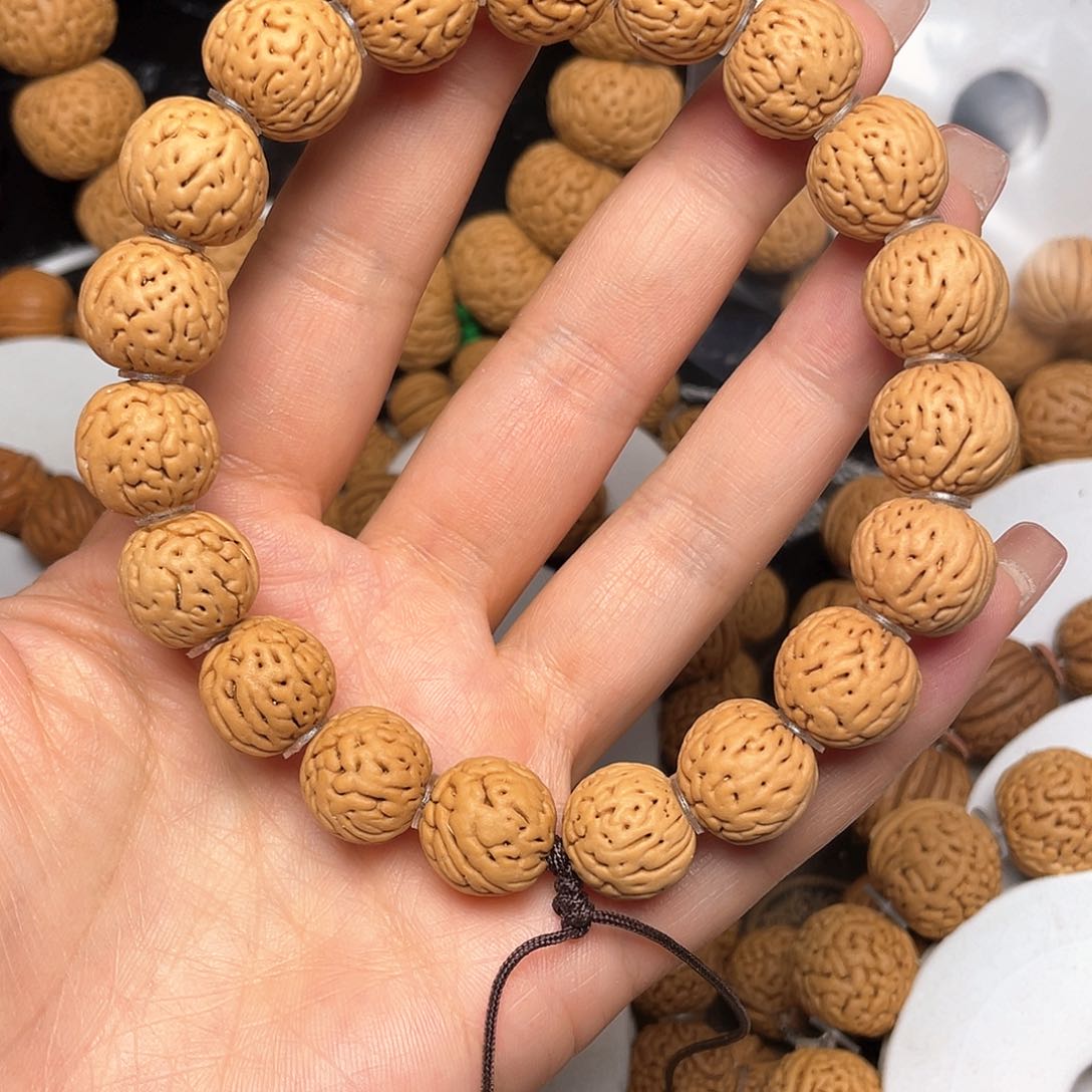 桃木桃核手串14+野生