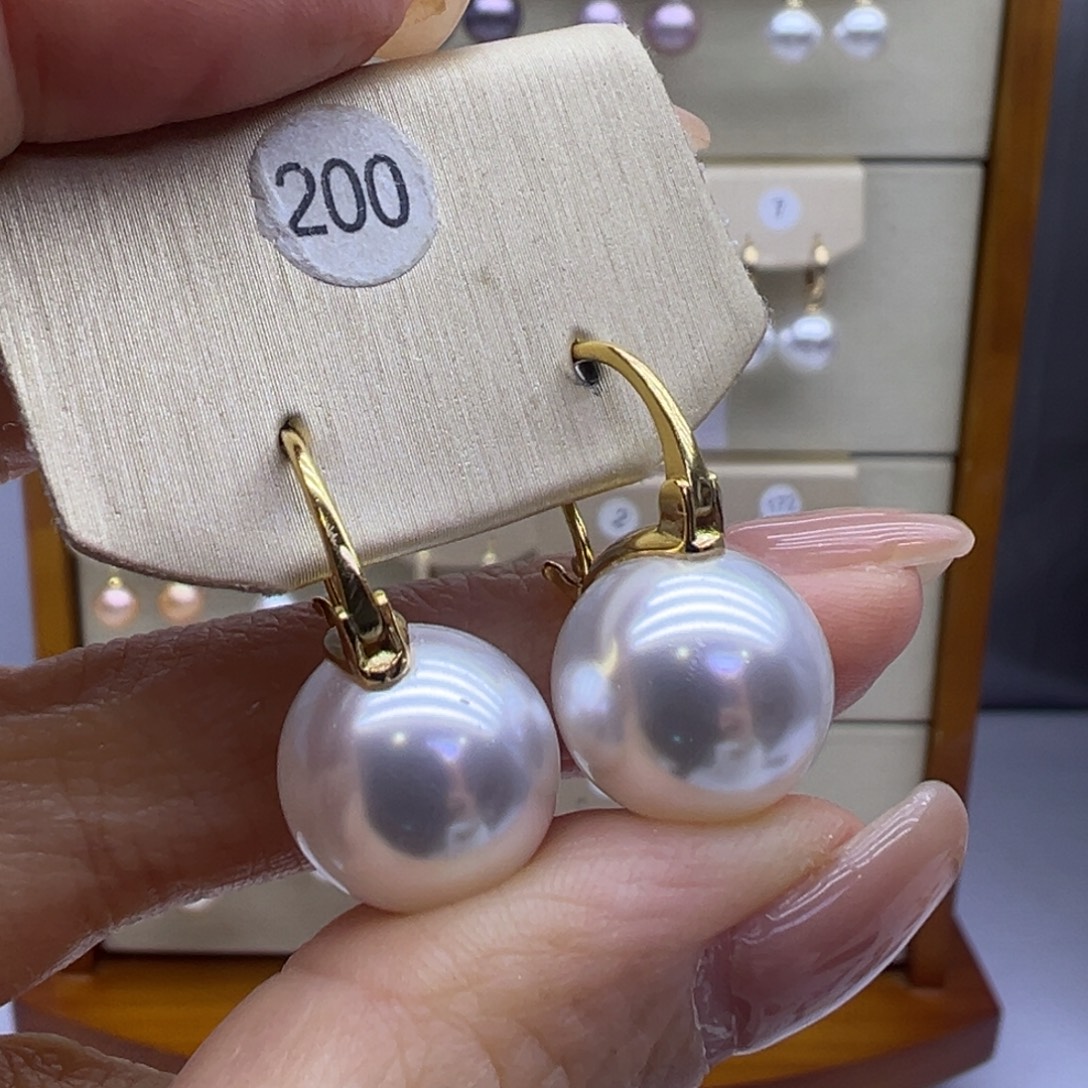 耳饰淡水珍珠银S925镶嵌
