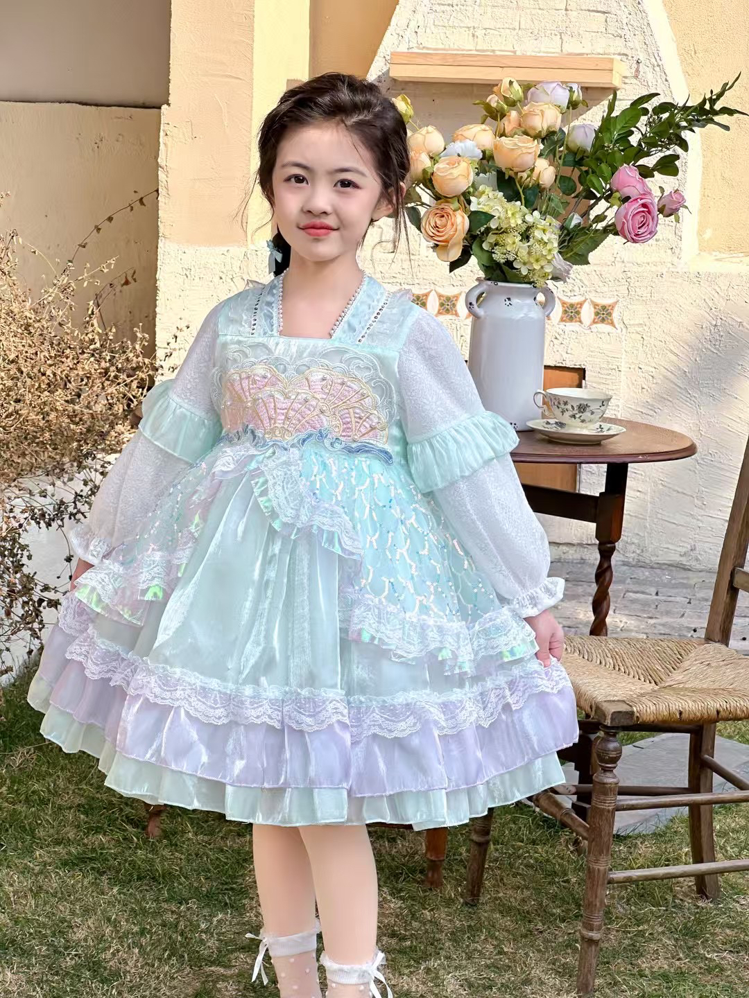 春款美人鱼洛丽塔公主裙
