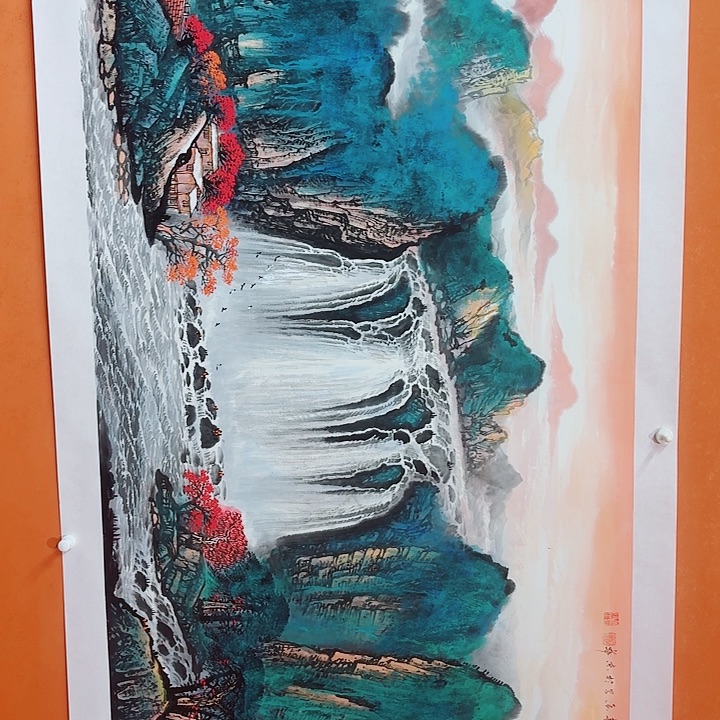 国画黄春香笔写江山240/95