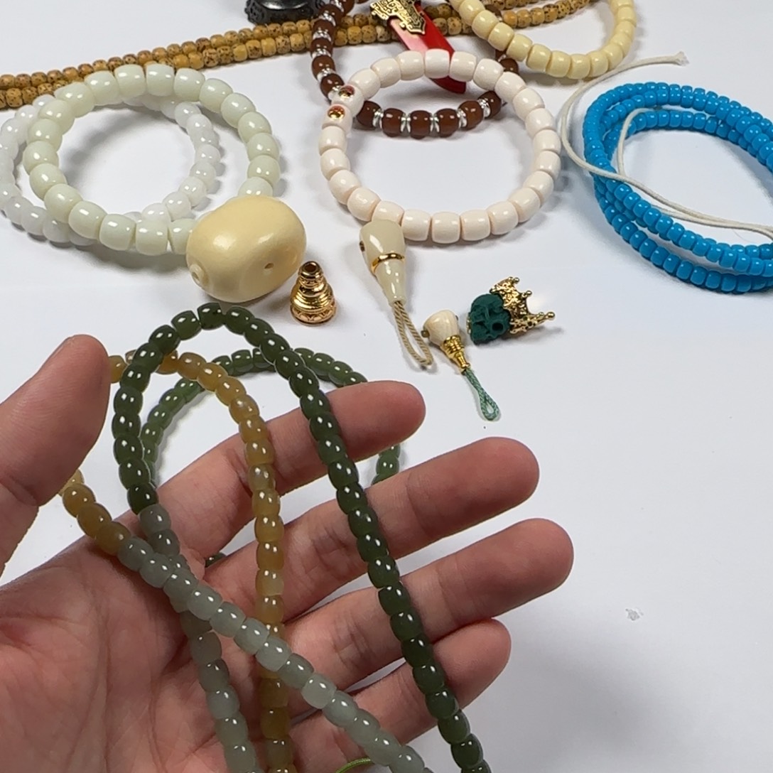 未镶嵌手串和田玉（碧玉）108