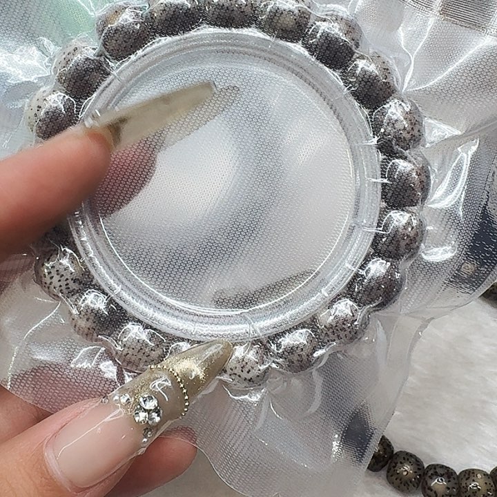 星月菩提手串316尽头黑灰星月菩提11桶单圈