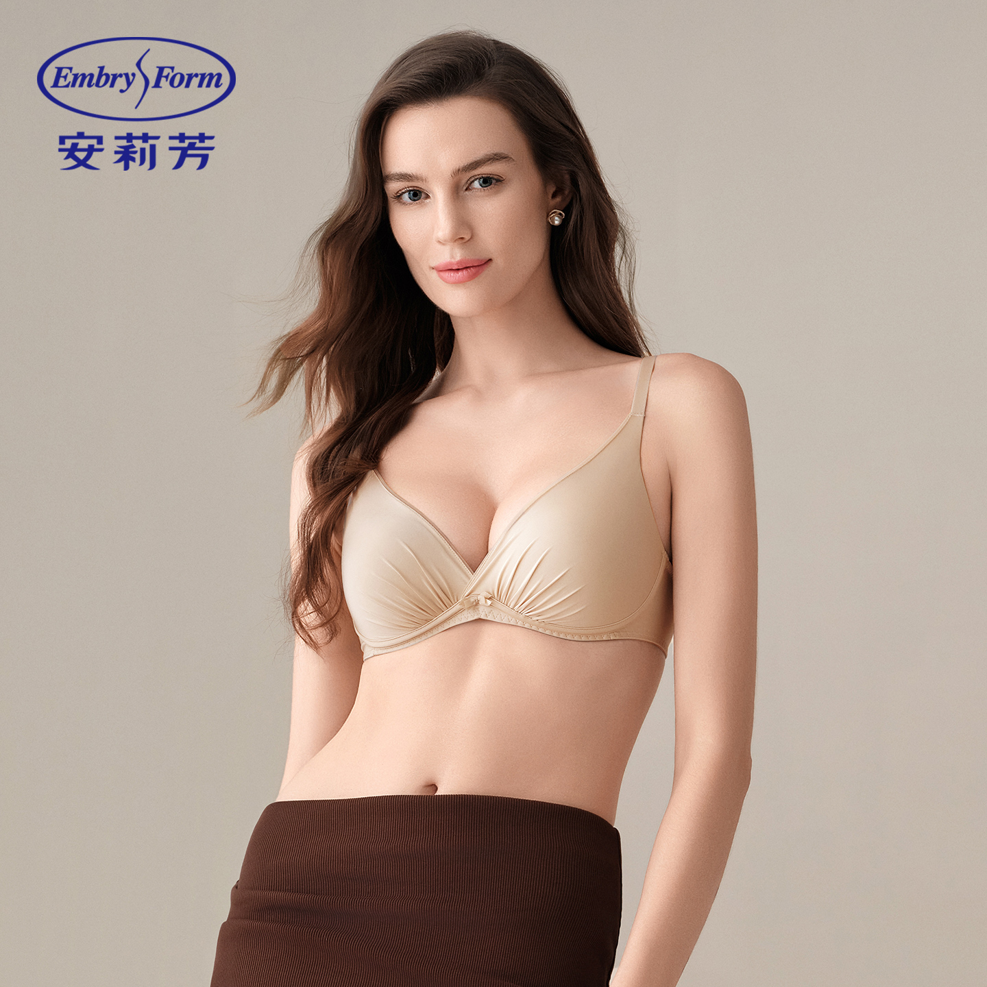 【小软枕】安莉芳无钢圈文胸爆款舒适小胸聚拢性感红色内衣女士0786