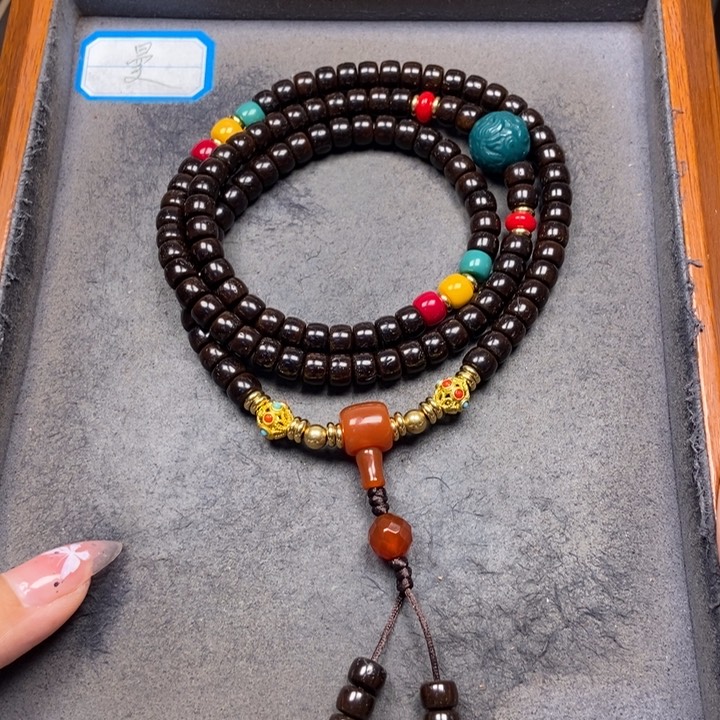 椰蒂吊坠菩提项链