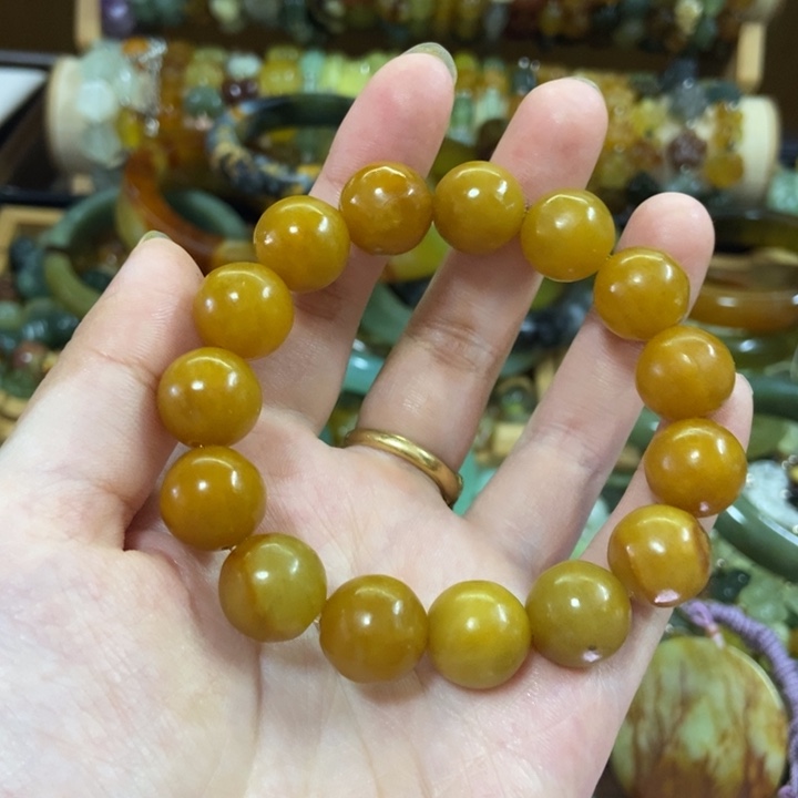 未镶嵌蛇纹石玉手串