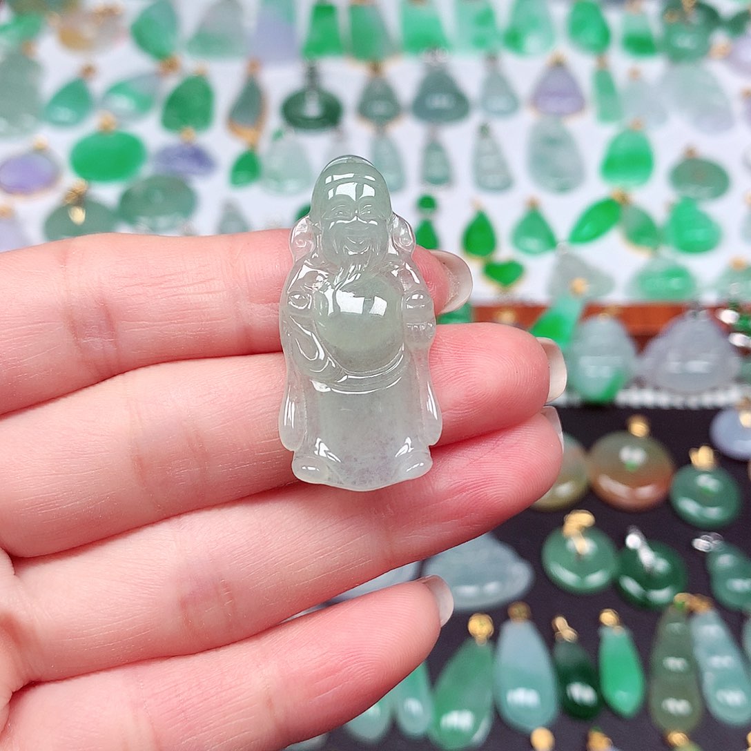 翡翠颈饰未镶嵌天然翡翠A货