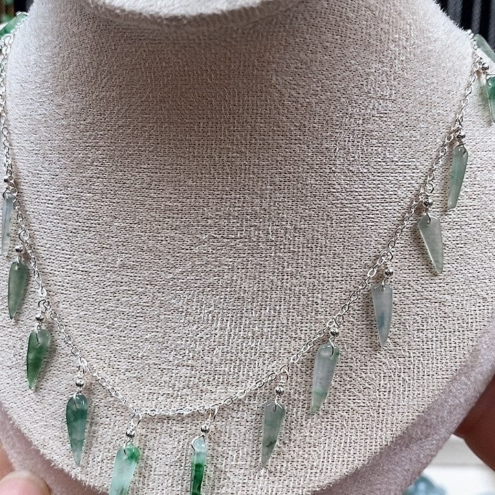 翡翠银S925镶嵌颈饰68号