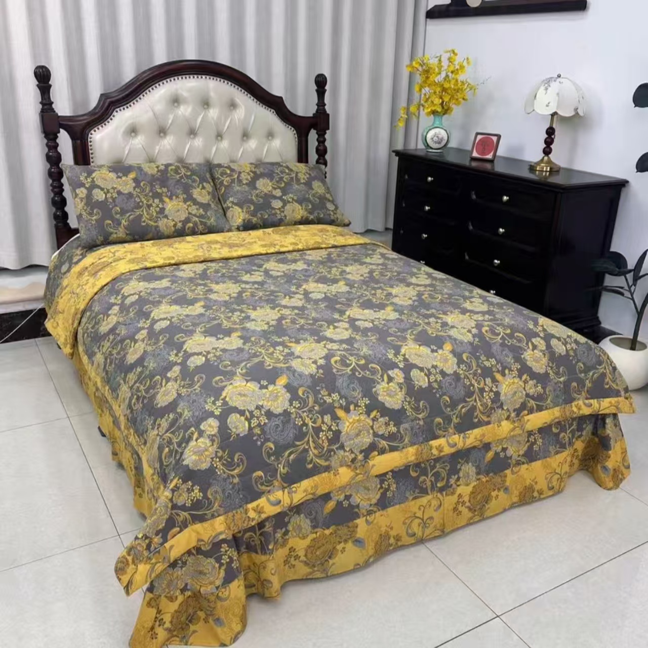 双层纱新疆棉夏被四件套--锦绣未央（5）