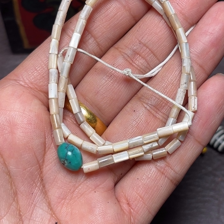 玻璃颈饰藏传喜马拉雅