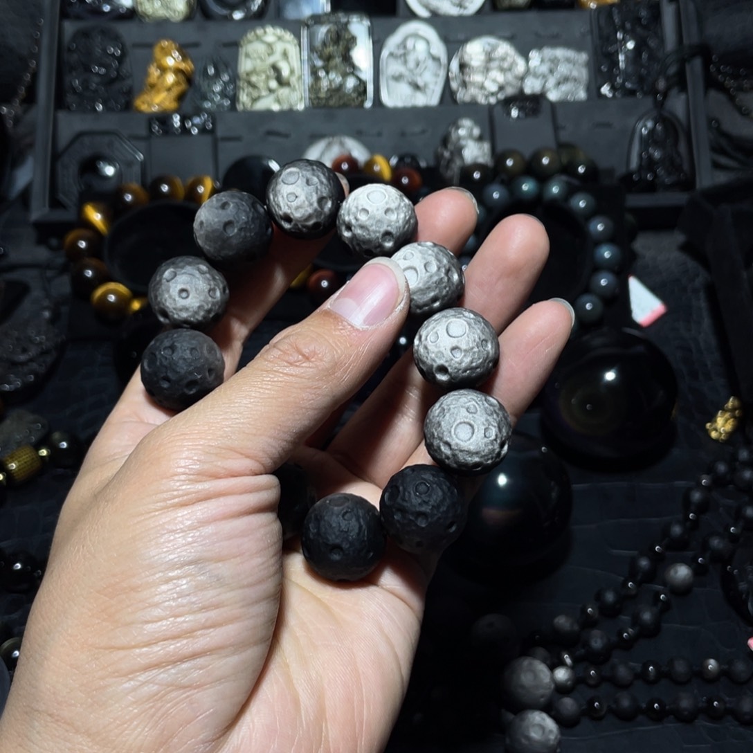 黑曜岩珠宝奇石未镶嵌王****.