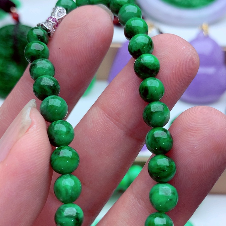 翡翠未镶嵌手链手串