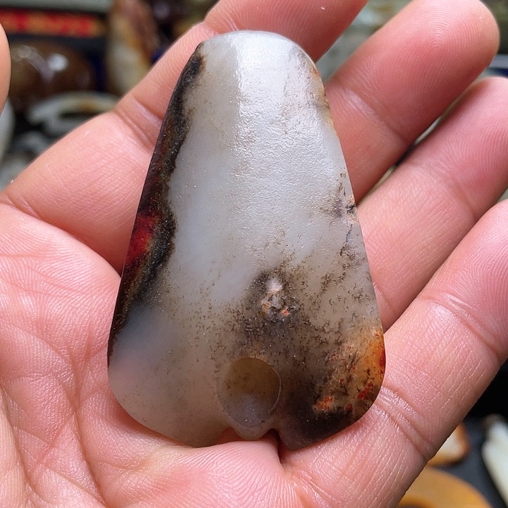 和田玉未镶嵌挂件