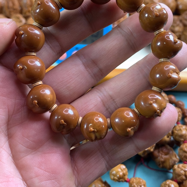 橄榄核手串/手链黑*瑰橄榄核雕，胖子百态