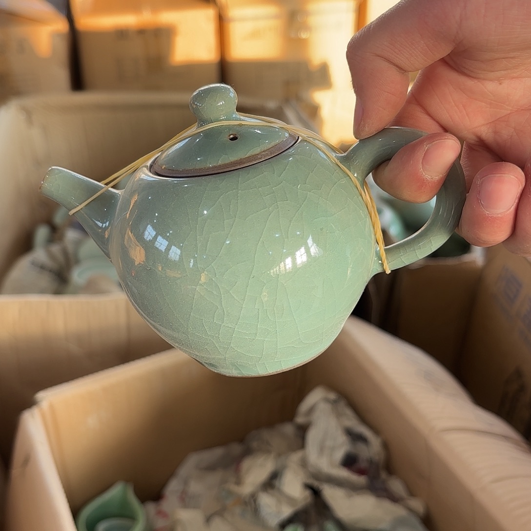 龙泉云间青瓷小米茶器