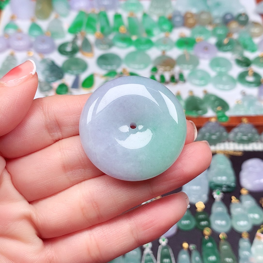 翡翠颈饰未镶嵌天然翡翠A货