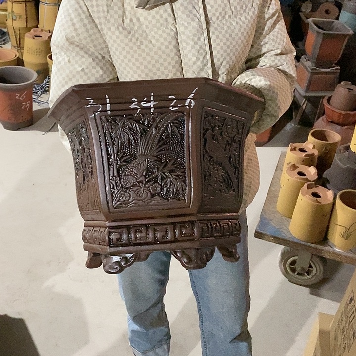 紫砂花盆紫砂花盆