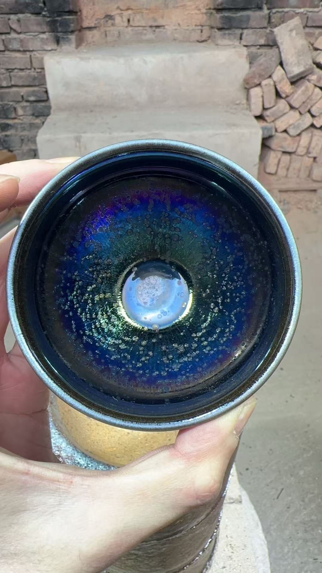 建窑建盏 万象 茶盏主人杯  电烧