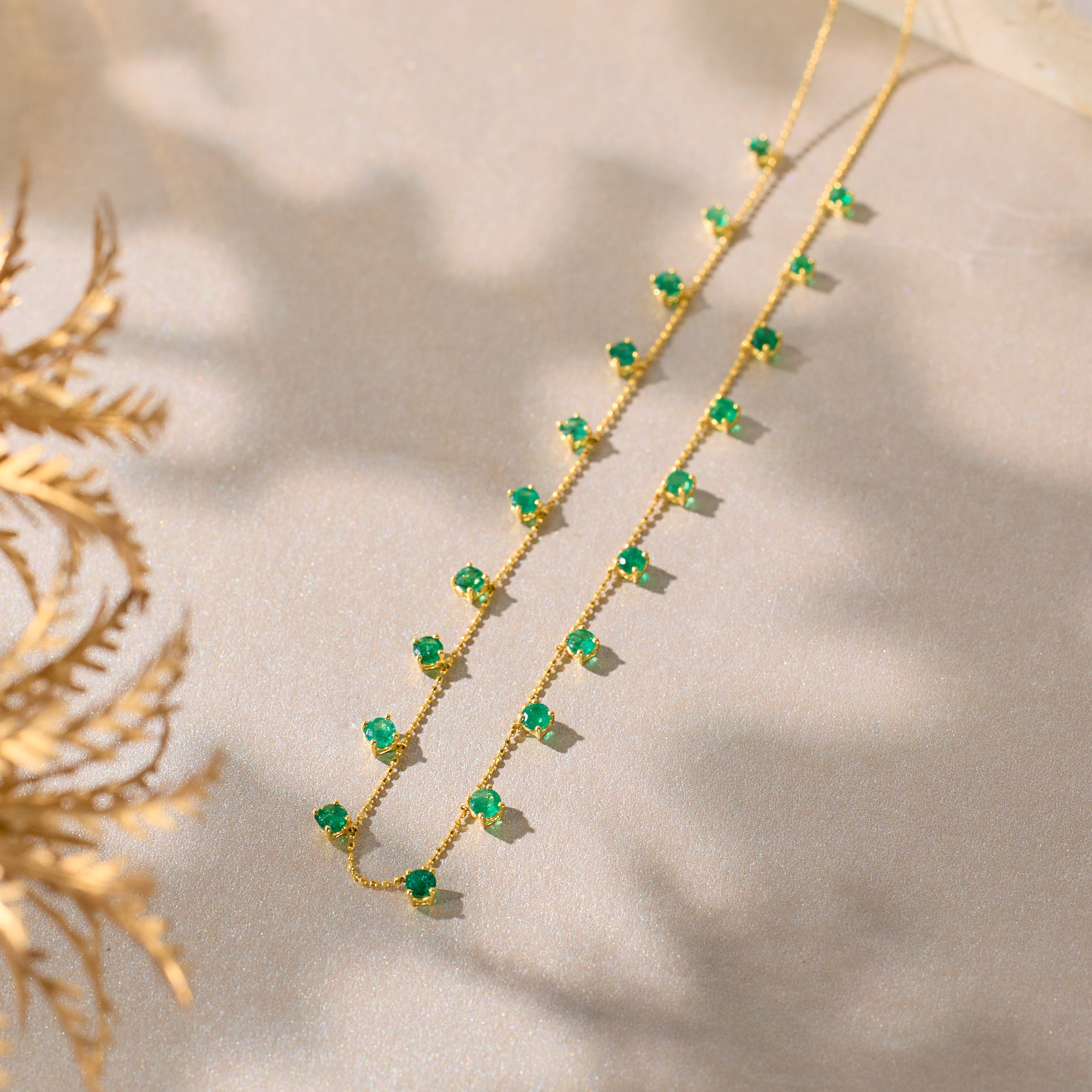 【歪歪】祖母绿项链*18K金镶嵌（多样性发一）XB-S7718