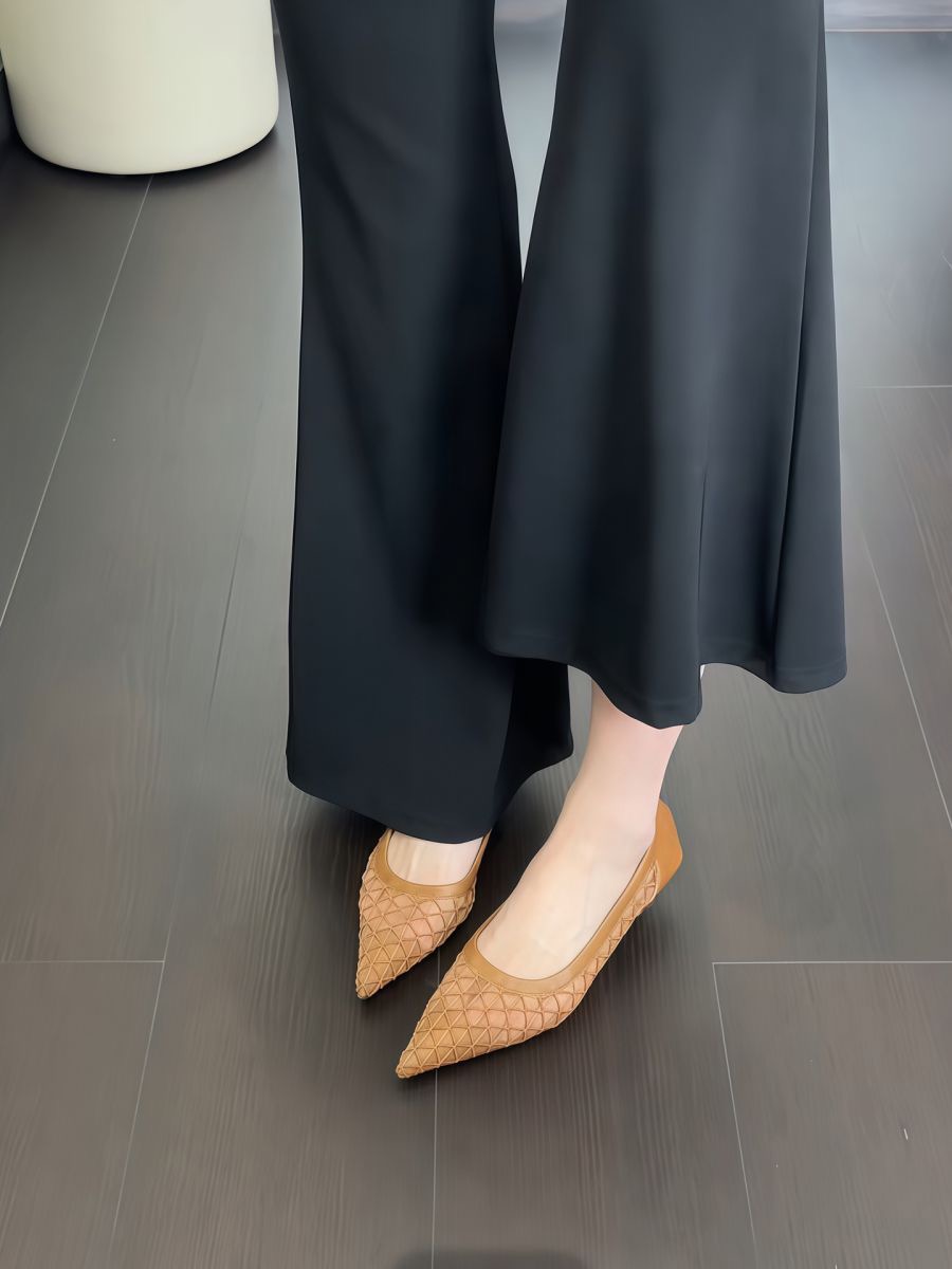 2025新款小香风镂空单鞋