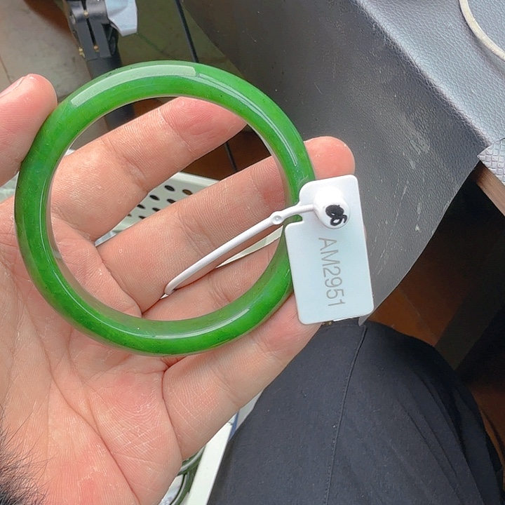 和田玉（碧玉）手镯未镶嵌60