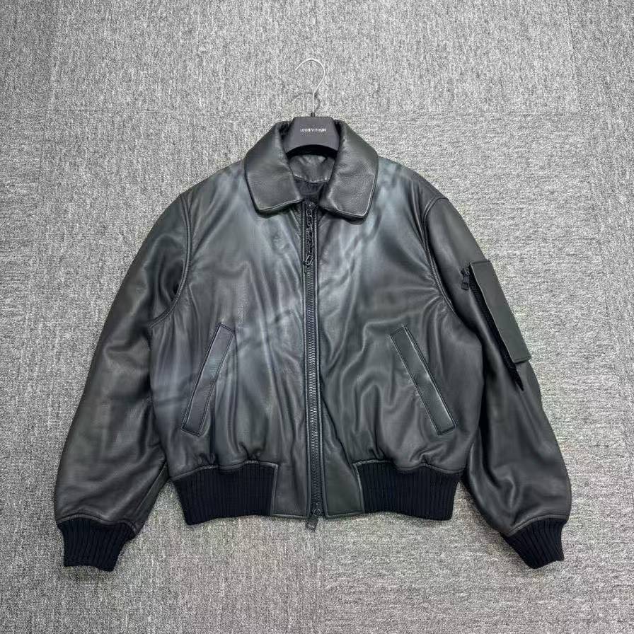 99新 LouisVuitton/路易威登 限量款链条鹿皮夹克外套/08291/46码