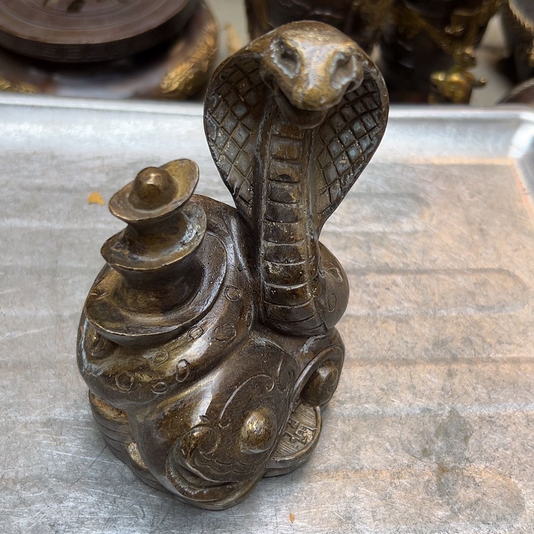 黄铜摆件，文房摆件