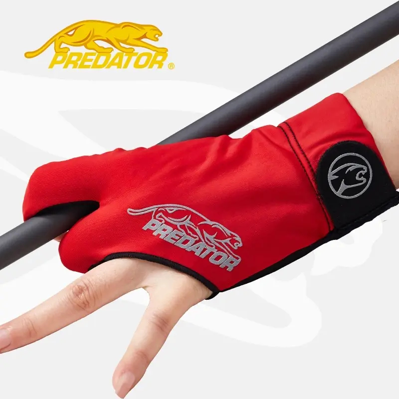 PREDATOR美洲豹台球黑色手套舒适透气尤莱特蓝色黑红品牌正品