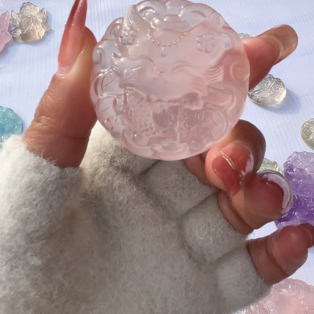 水晶手链未镶嵌冬*诗粉水狐狸