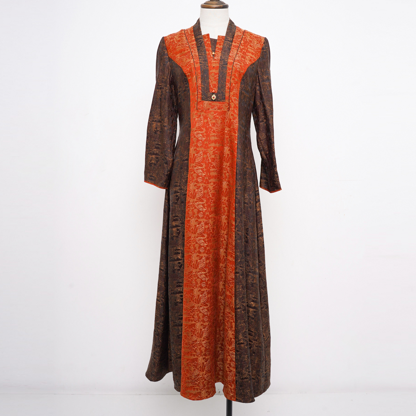 【25年】漆韵流丹连衣裙 953237463 桑蚕丝 新中式气质显瘦