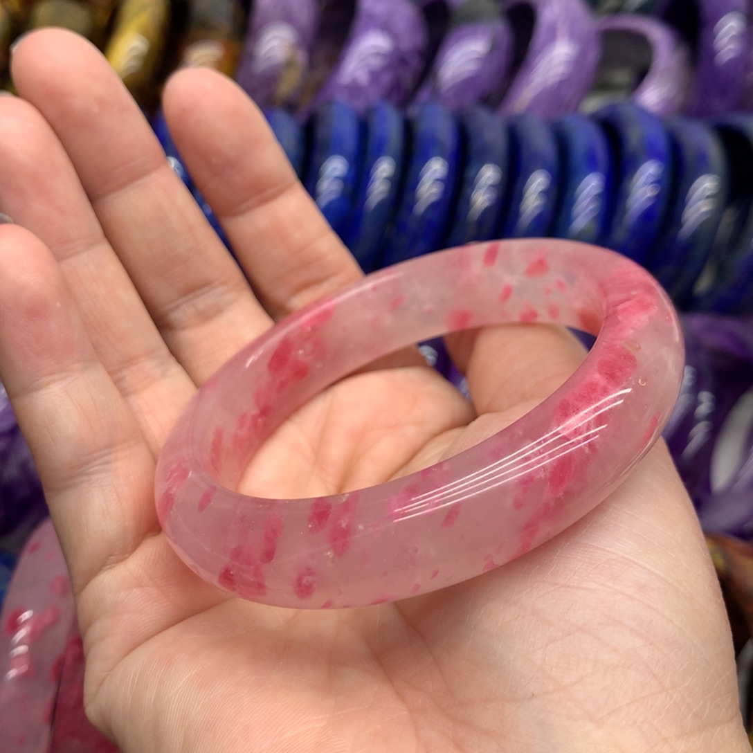 蔷薇辉石手镯未镶嵌你***l