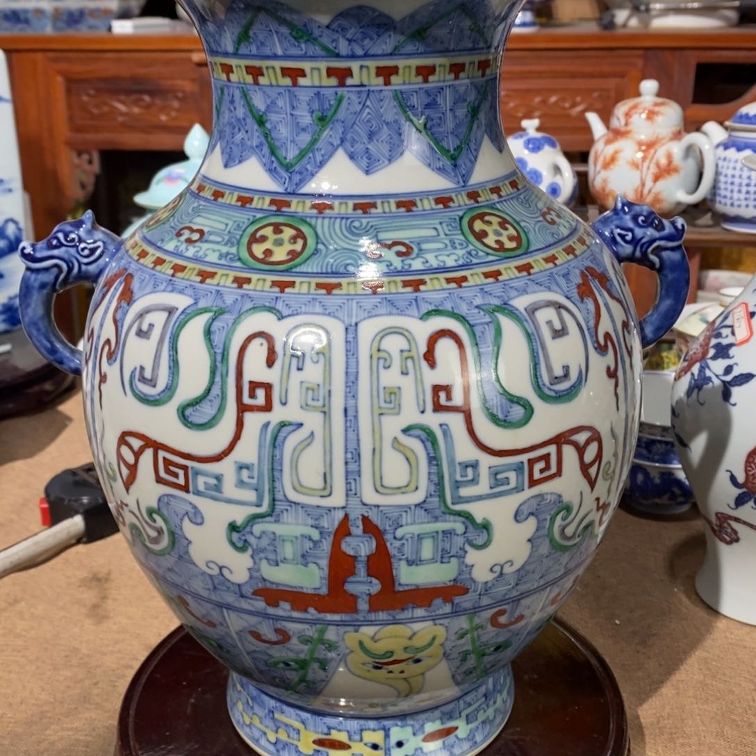 熊****虾陶瓷高货精品瓷器