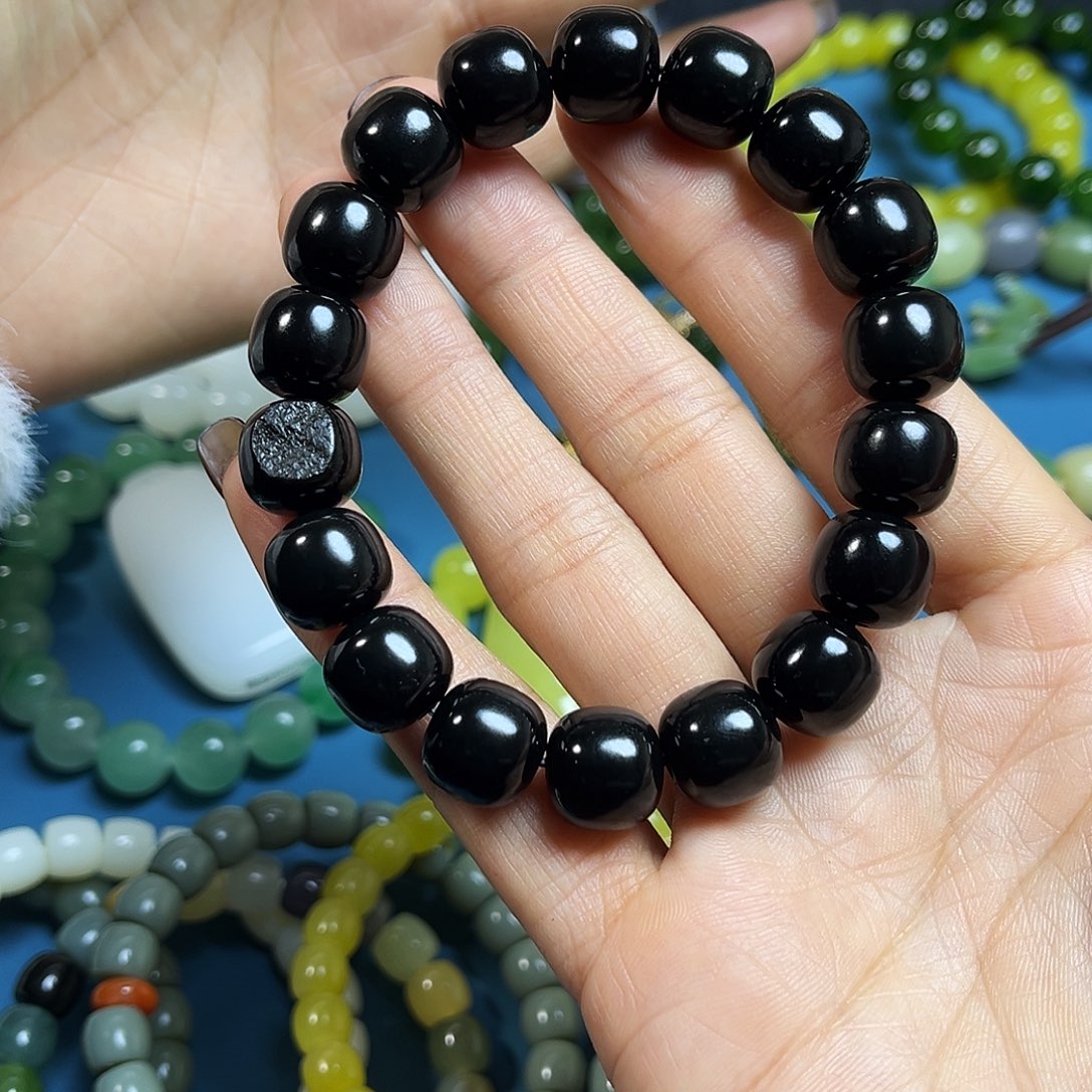 和田玉手串未镶嵌乐*李