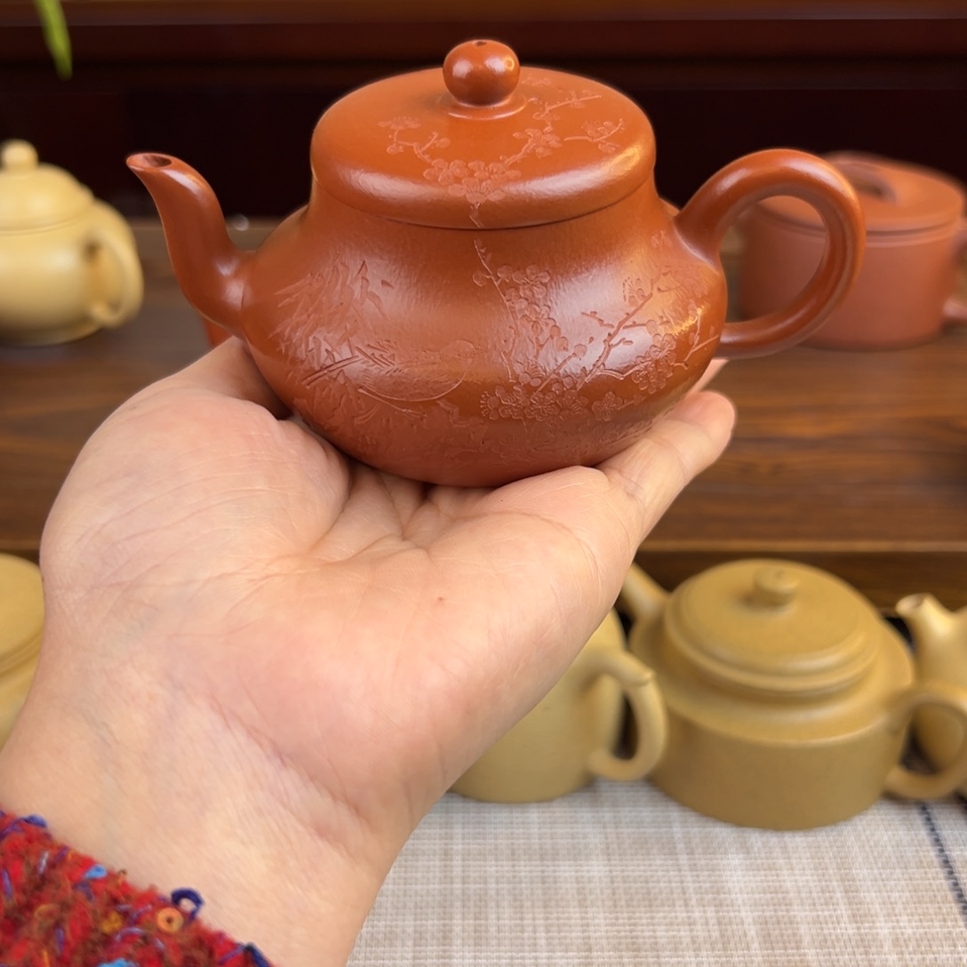茶壶紫砂朱泥君德全手150cc