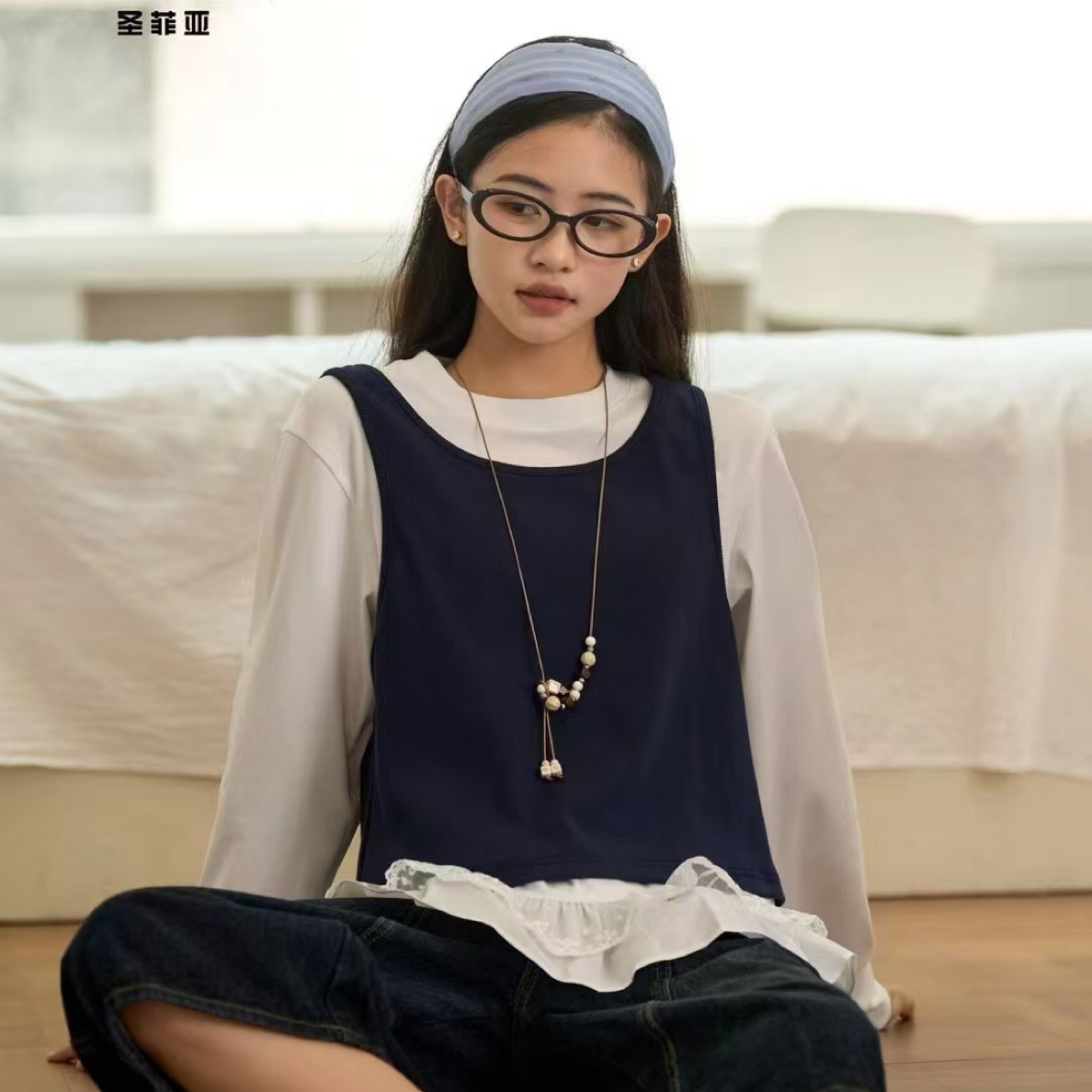 青少年秋装新款两件套