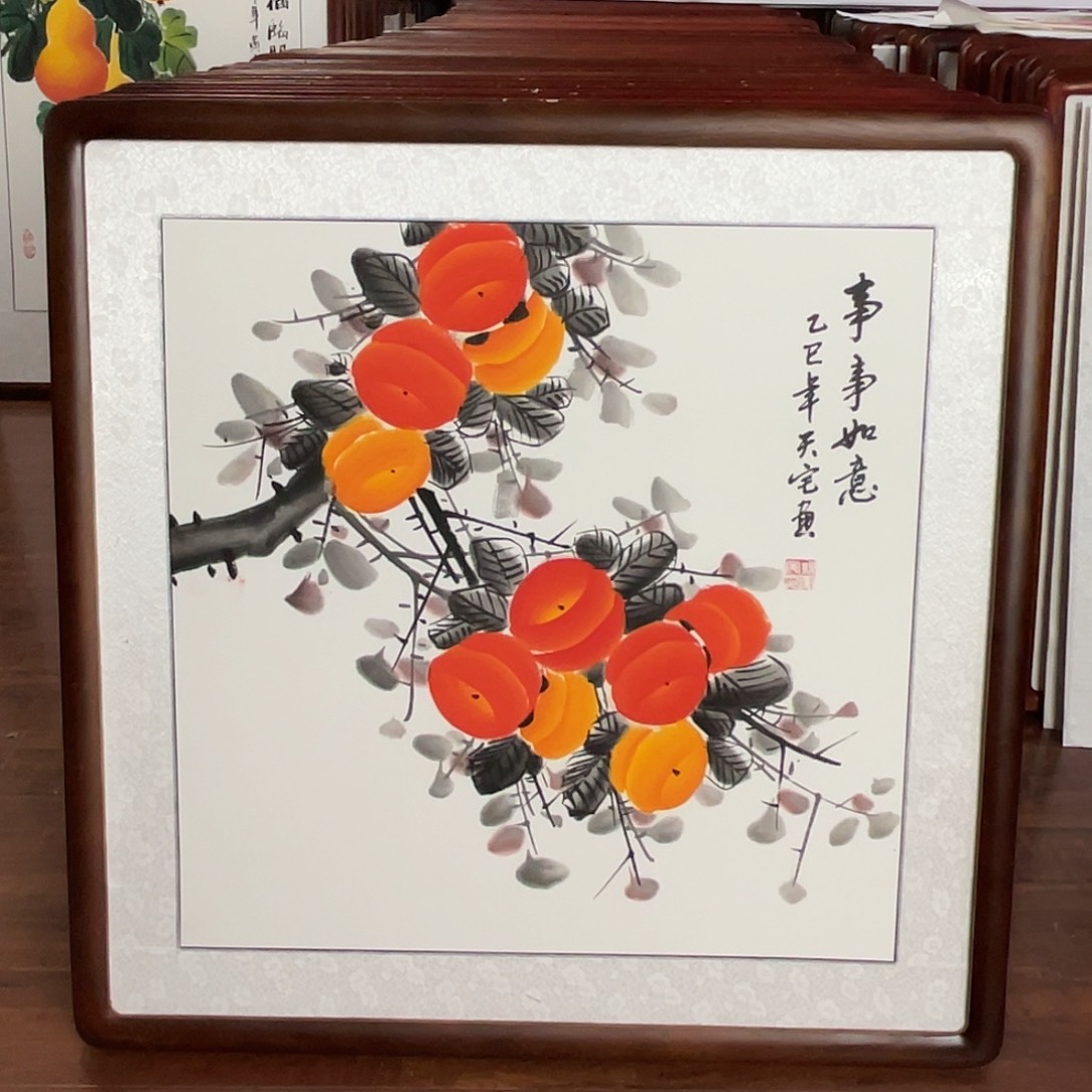 国画带框尺寸63*63厘米