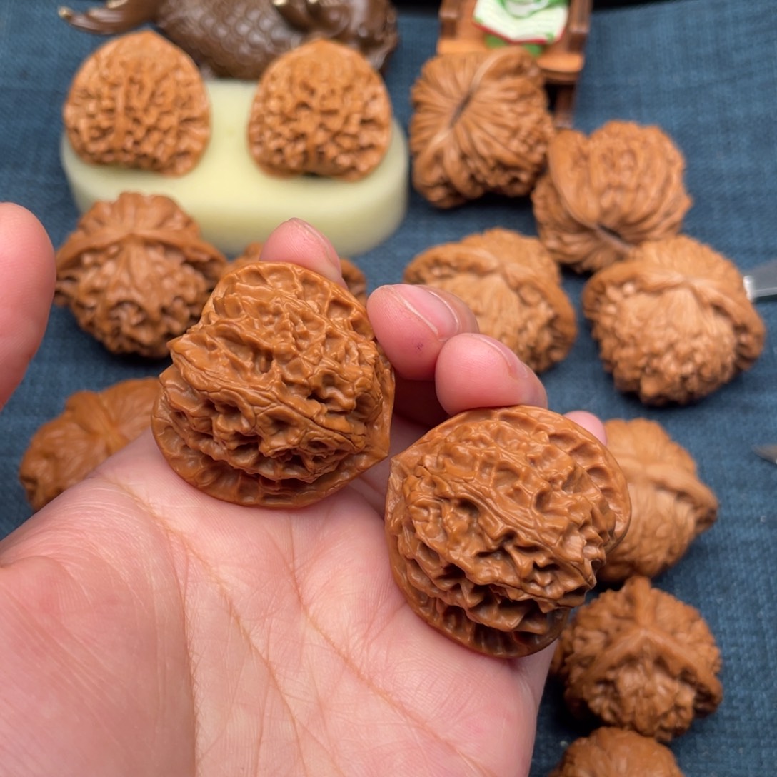 文玩核桃把件37小苹果精配