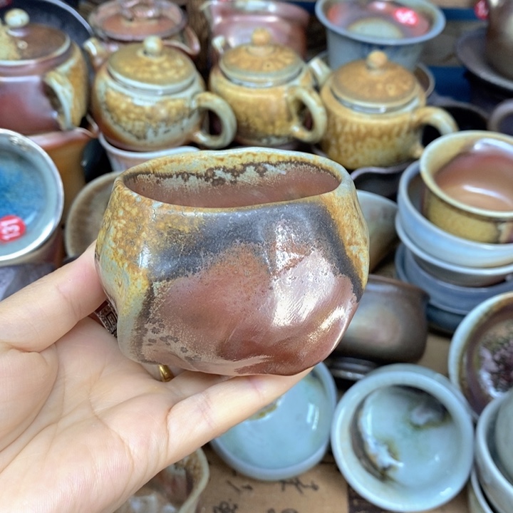 杯子开窑新品纯柴烧手工茶器福利