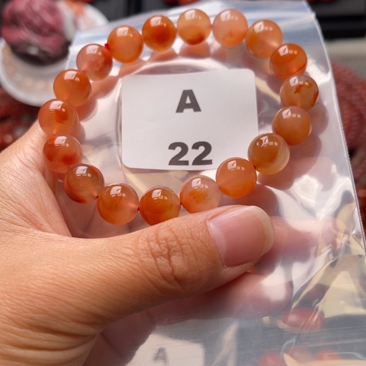 南红玛瑙未镶嵌多样性发货默认微瑕称重10mm