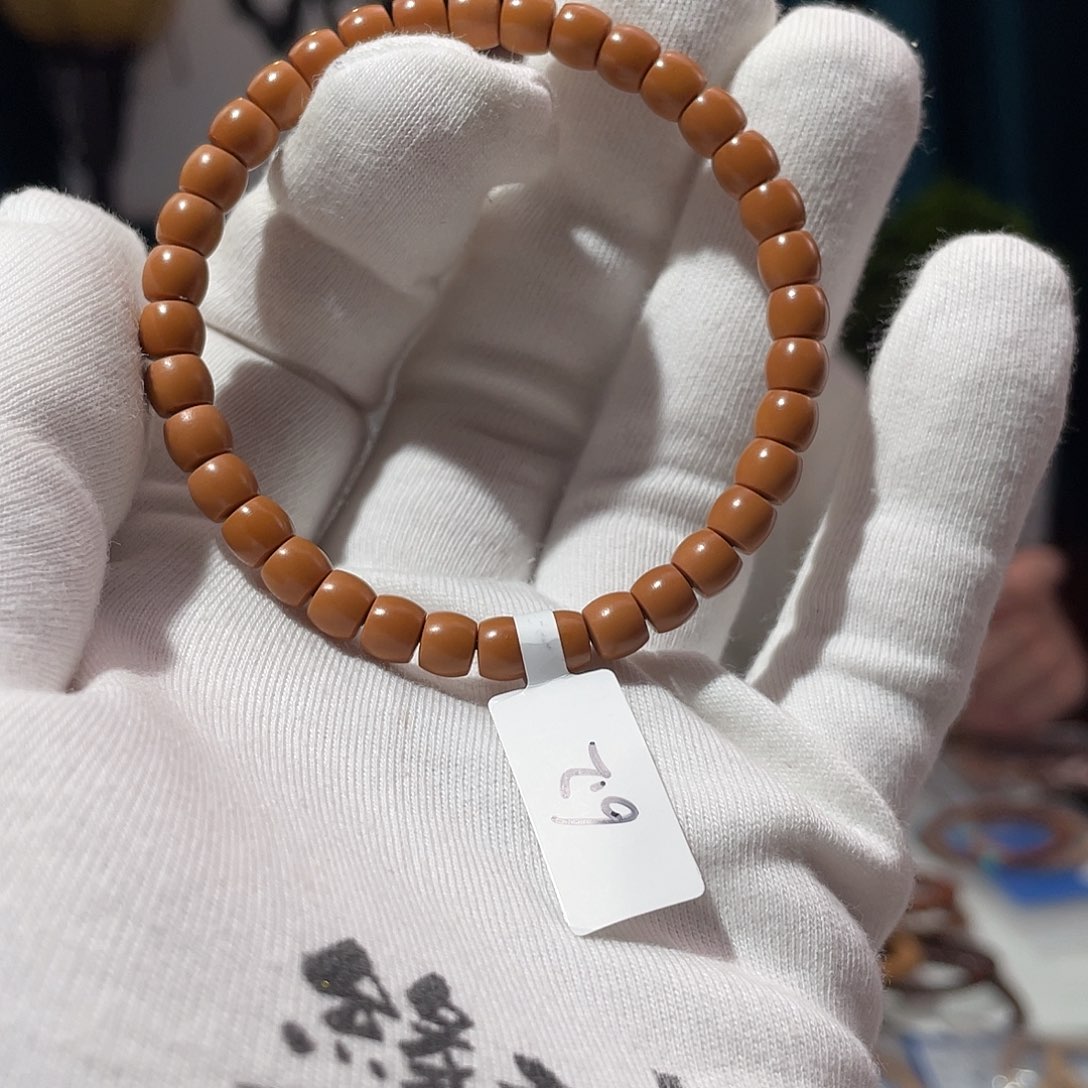 橄榄核手串老挝核尖全无白毕业6.2