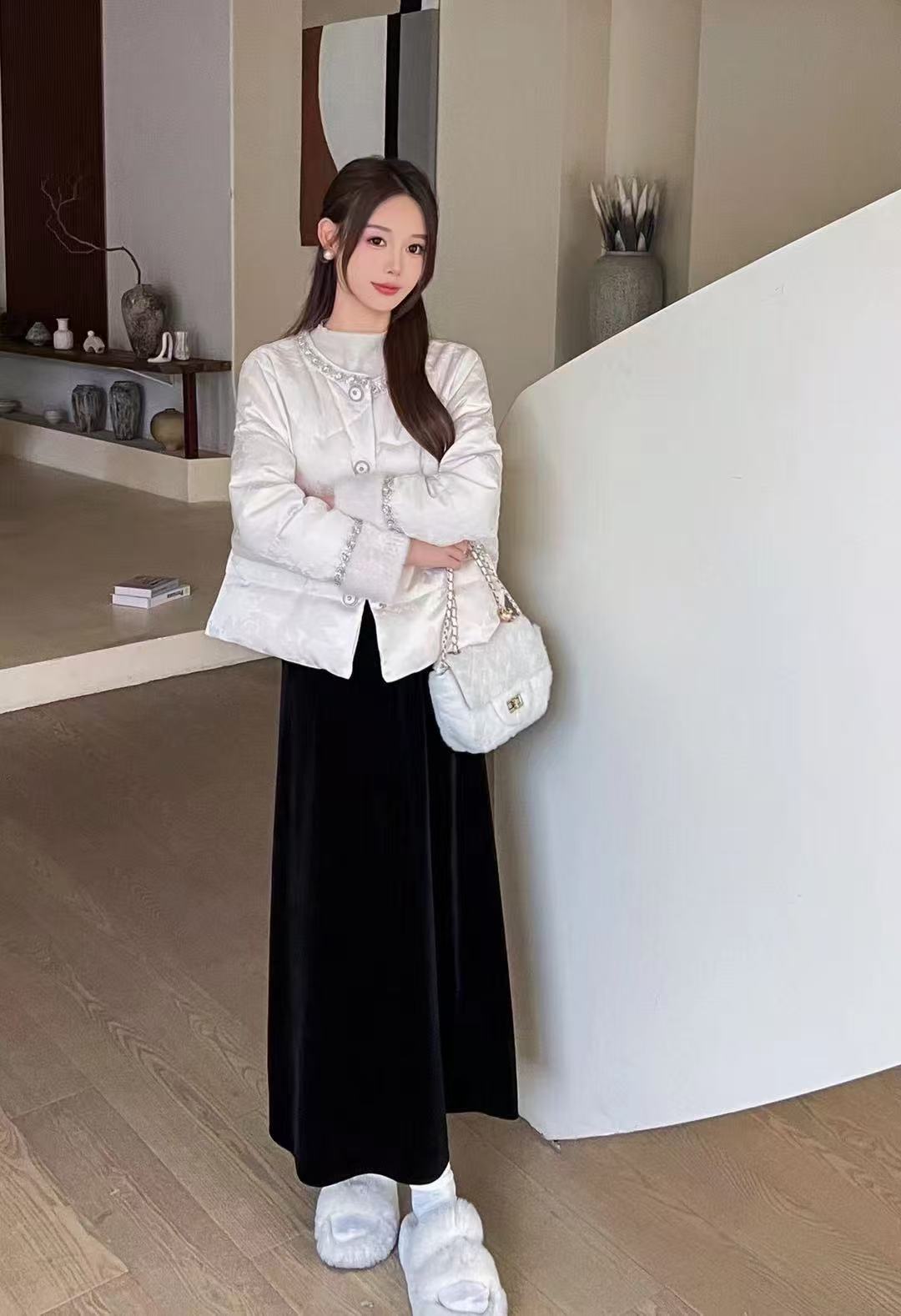 外套棉衣小香风打底显瘦气质高腰时尚百搭法式秋冬