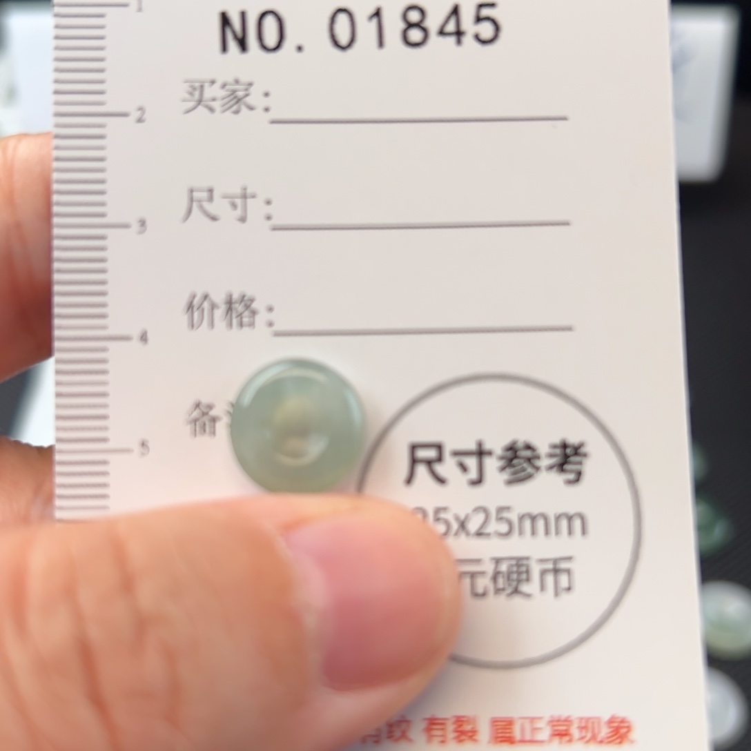 翡翠颈饰未镶嵌平安扣1845