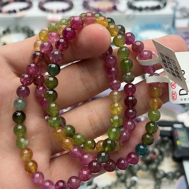 阿***_水晶手链未镶嵌D693碧玺